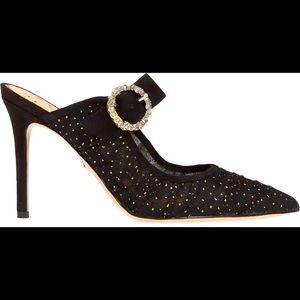 Sam Edelman Halo Embellished Pointed Toe Mules Size 7.5